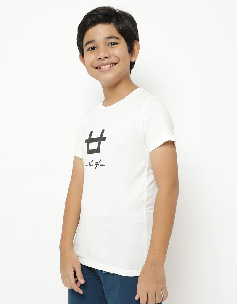 Td Kids BT183 kaos anak dakir logo putih