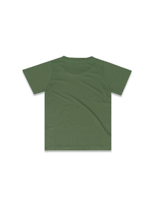 Td Kids DT112 tod ishikawa kick logo gra Kaos Anak Hijau army