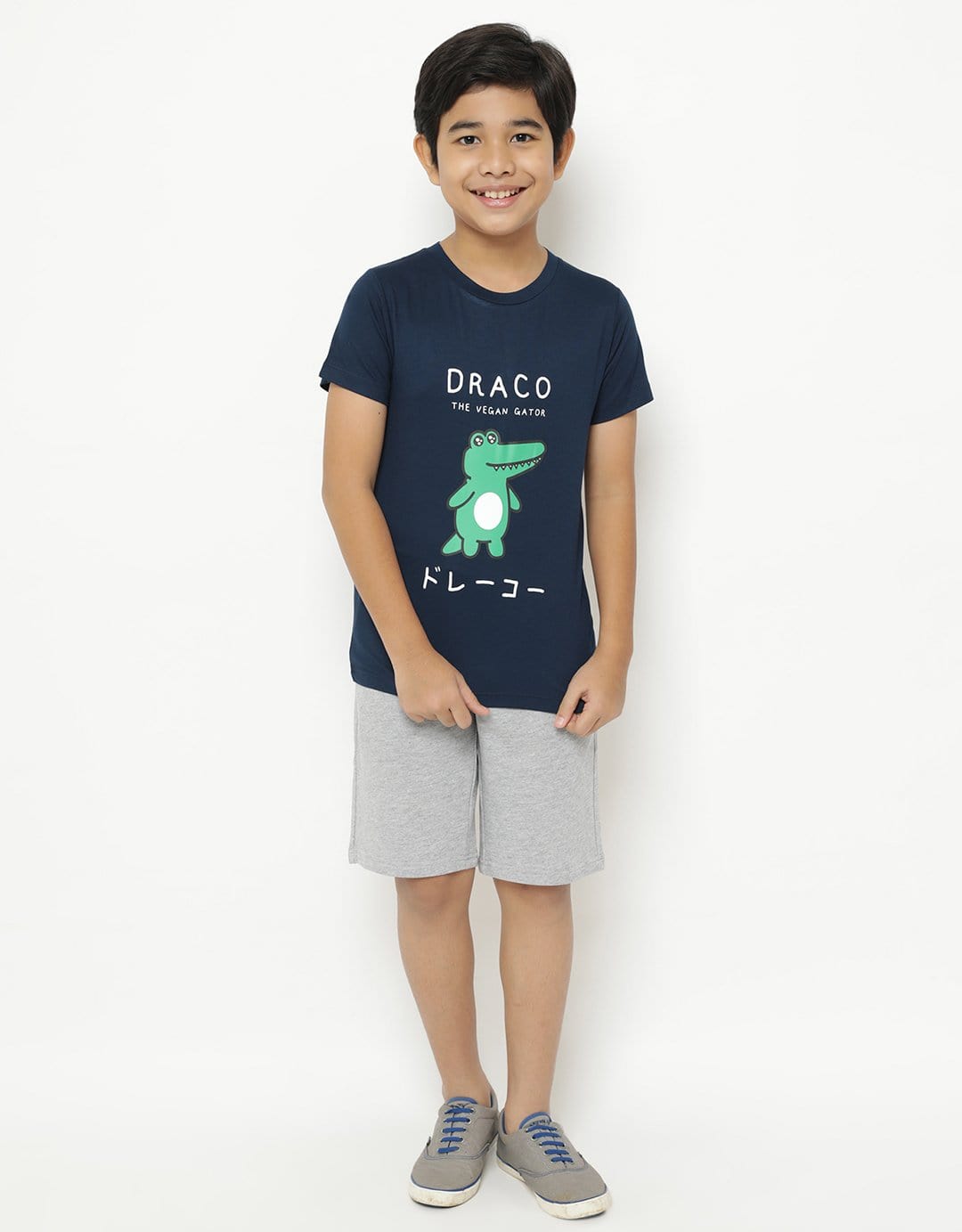 Td Kids BT166 kaos anak draco shine eyes navy