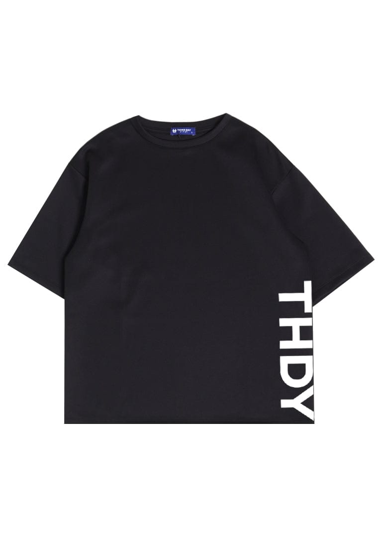 Third Day MTK86 Kaos Oversize Raglan Distro Pria THDY Ver Belly Hitam