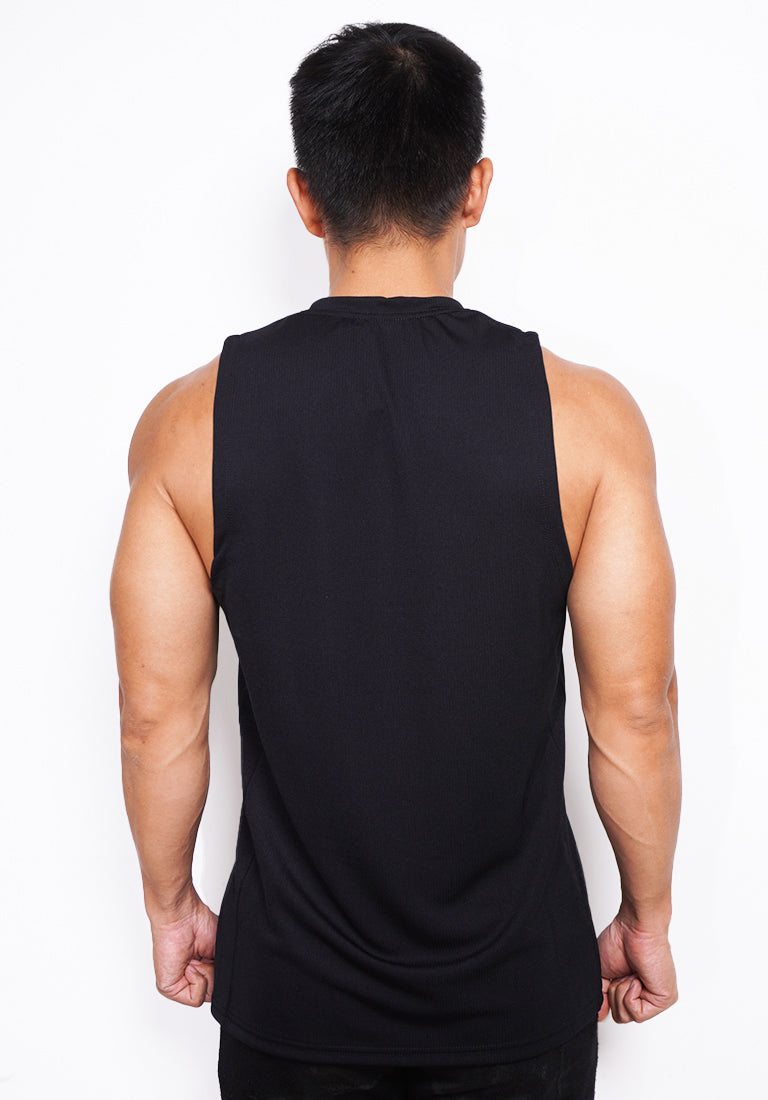 TD Active MS183 kaos gym tank top kutang singlet HUSTLE hitam