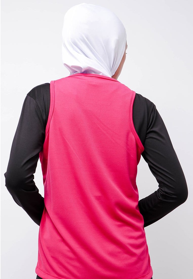 Td Active LSA45 Sport Sv Running Wanita Td Active Dakir Back Zigzag Pink