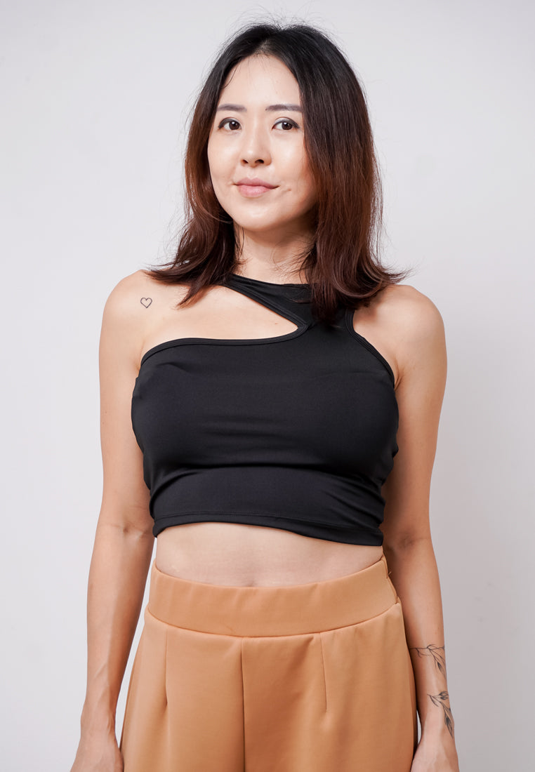 Third Day LTE18 TDLA CRNS Crop Casual Wanita Polos Black