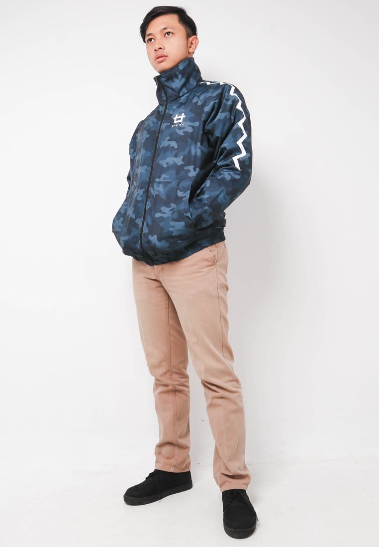 Third Day MOA32 Jaket Sporty Parka Pria Parasit Zigzag Camo Loreng Abu Tua