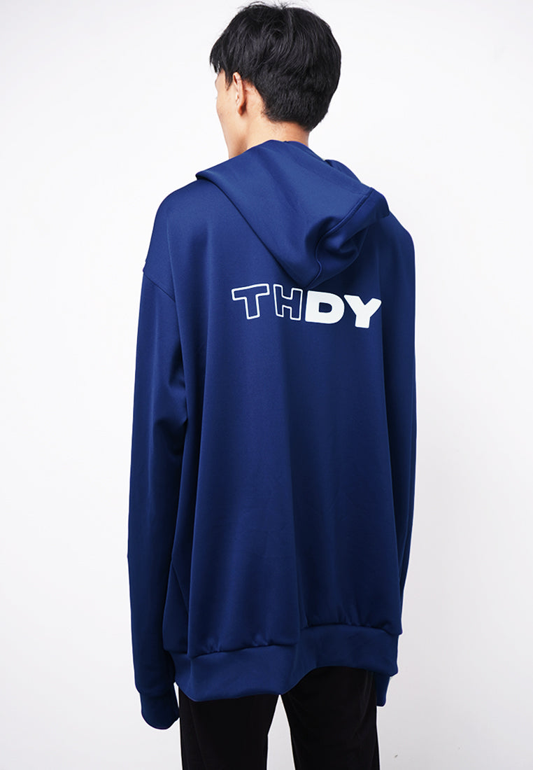 Third Day MOA35 Hoodie Ultra Oversize Pria Thdy Back Navy