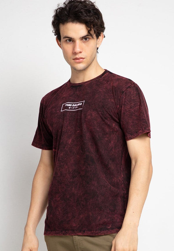 Third Day MTF47 washtees tori daijiro boxed mrn kaos pria Maroon