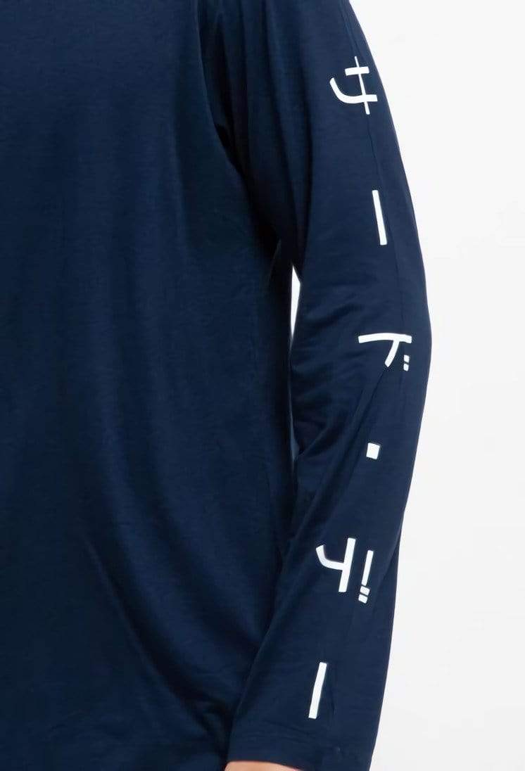 Third Day MTH91 L/S Long Sleeve Kaos Tangan Panjang Pria Katakana Kerning Navy