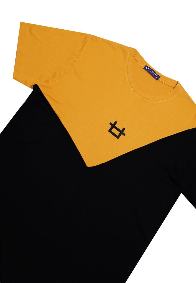 Third Day MTI98 Kaos TShirt Pria Instacool Triangle Black Logo Kuning Hitam