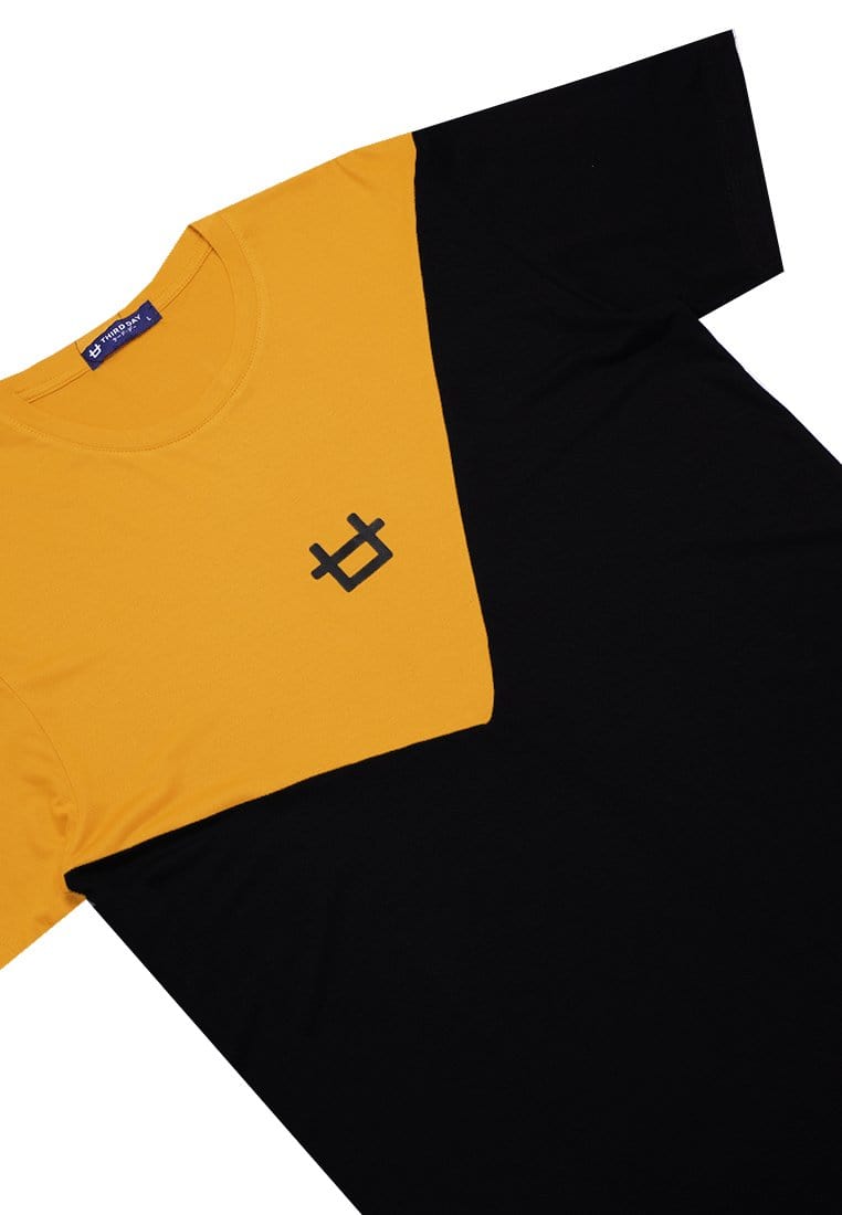 Third Day MTI98 Kaos TShirt Pria Instacool Triangle Black Logo Kuning Hitam