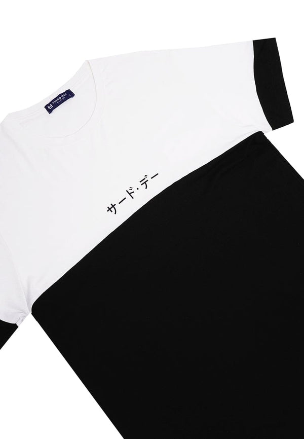 Third Day MTJ19 Kaos TShirt Pria Instacool Katakana White Black