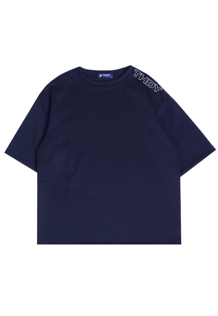 Third Day MTJ73 Kaos Oversize Distro Pria Thdy Shoulder Navy