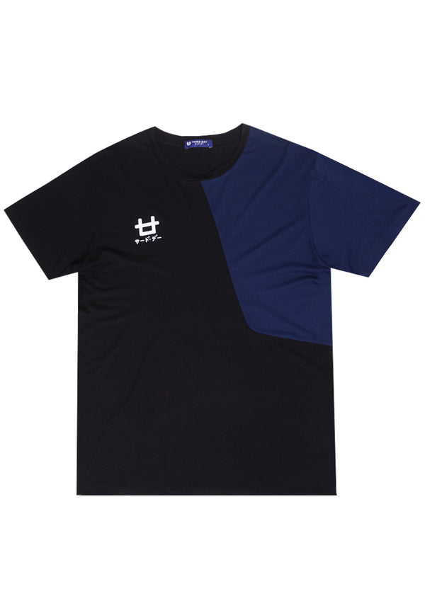 Third Day MTJ76 Kaos TShirt Pria Instacool Logo Block Hitam Navy