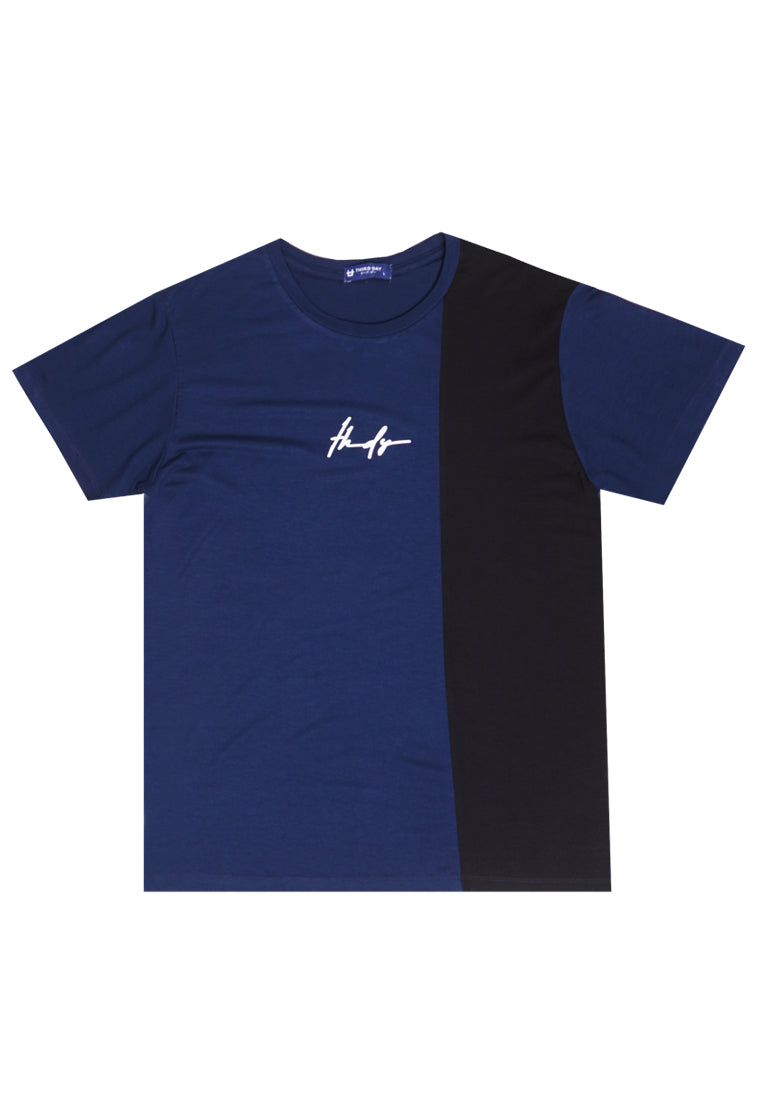 Third Day MTJ77 Kaos TShirt Pria Instacool Thdy Sign Quarter Navy Hitam