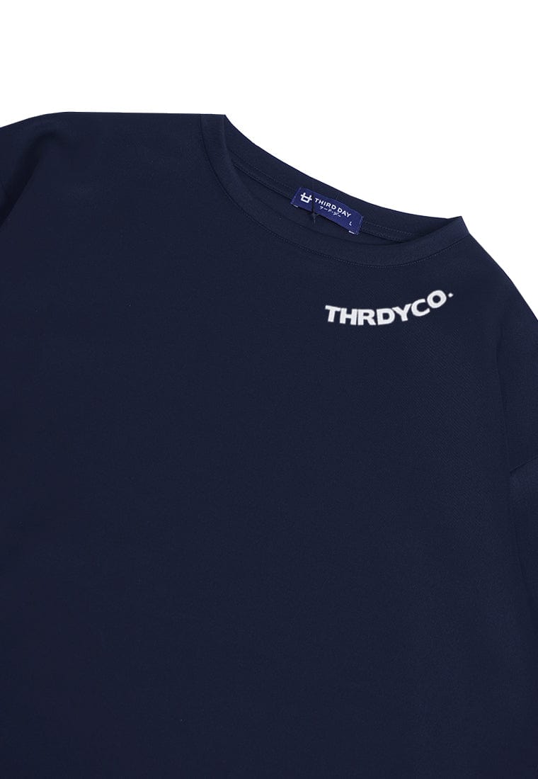 Third Day MTJ96 Kaos Oversize Distro Pria Thirddayco Neck Navy