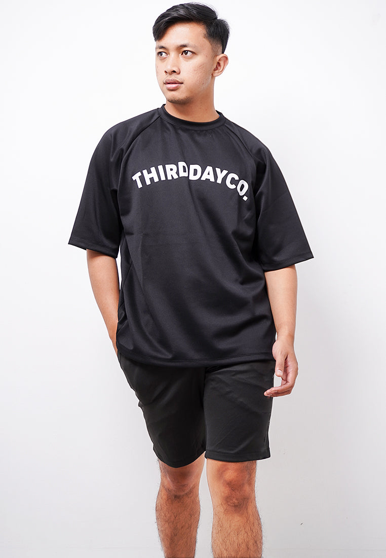 Third Day MTK02 Kaos Oversize Distro Pria Thirddayco Dateng Hitam