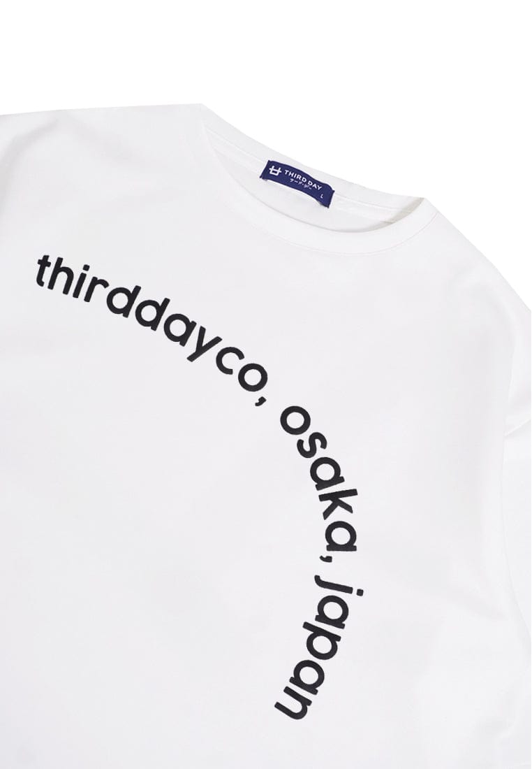 Third Day MTK37 Kaos Oversize Distro Pria Thirdday Tdco Osaka Curve Putih