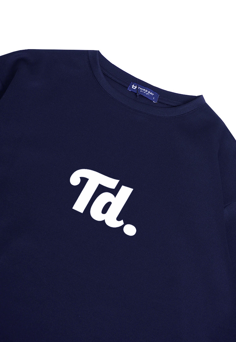 Third Day MTK70 Kaos Oversize Distro Pria Big TD Dateng Navy