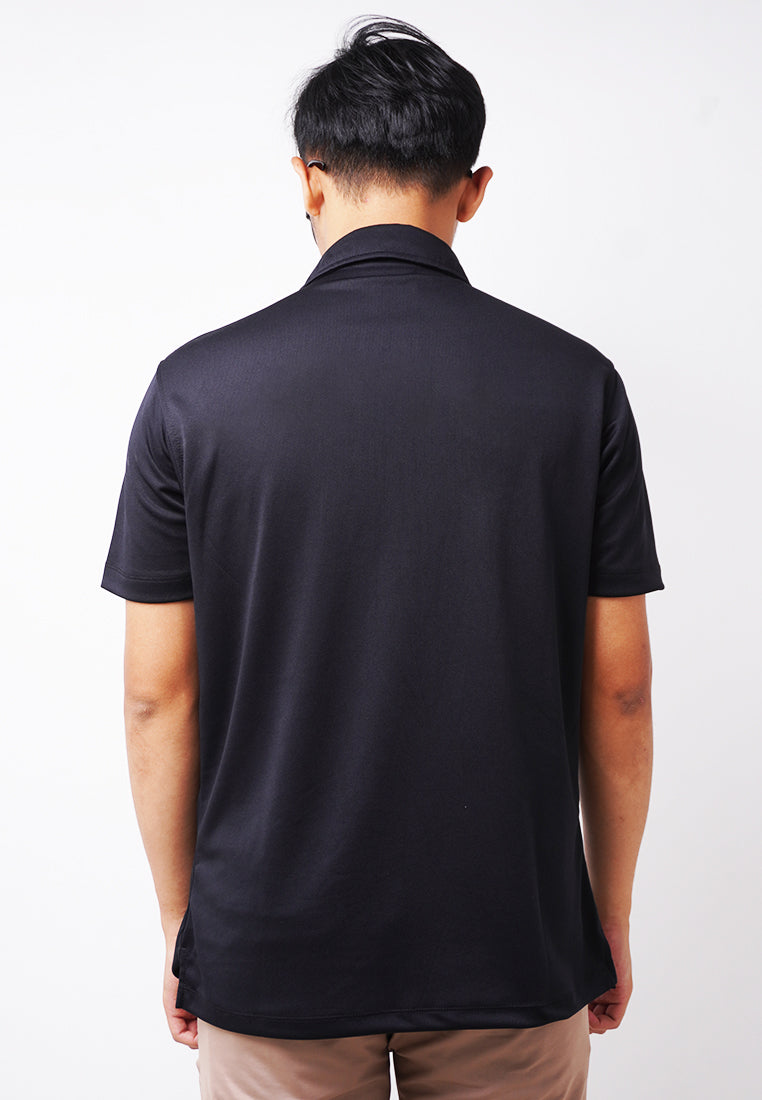 Third Day MTK77 Polo Shirt Casual Pria Logo Arm Hitam