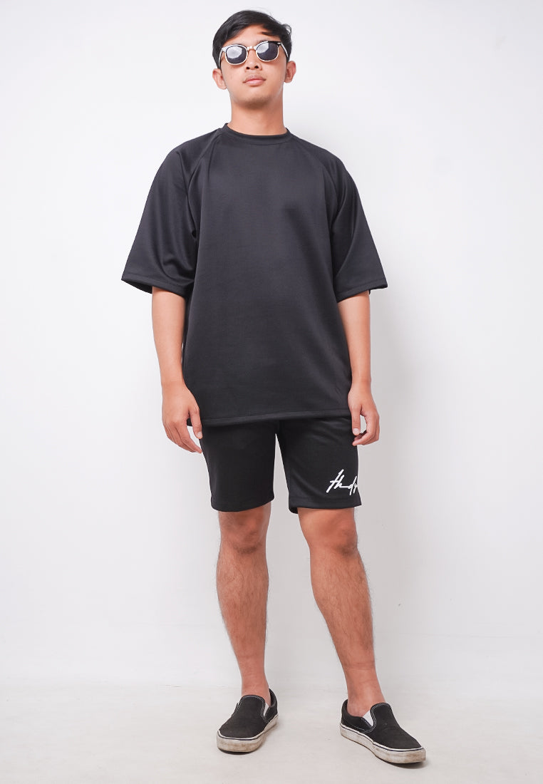 Third Day MTK94 Kaos Oversize Distro Pria Katakana Vertikal Hitam