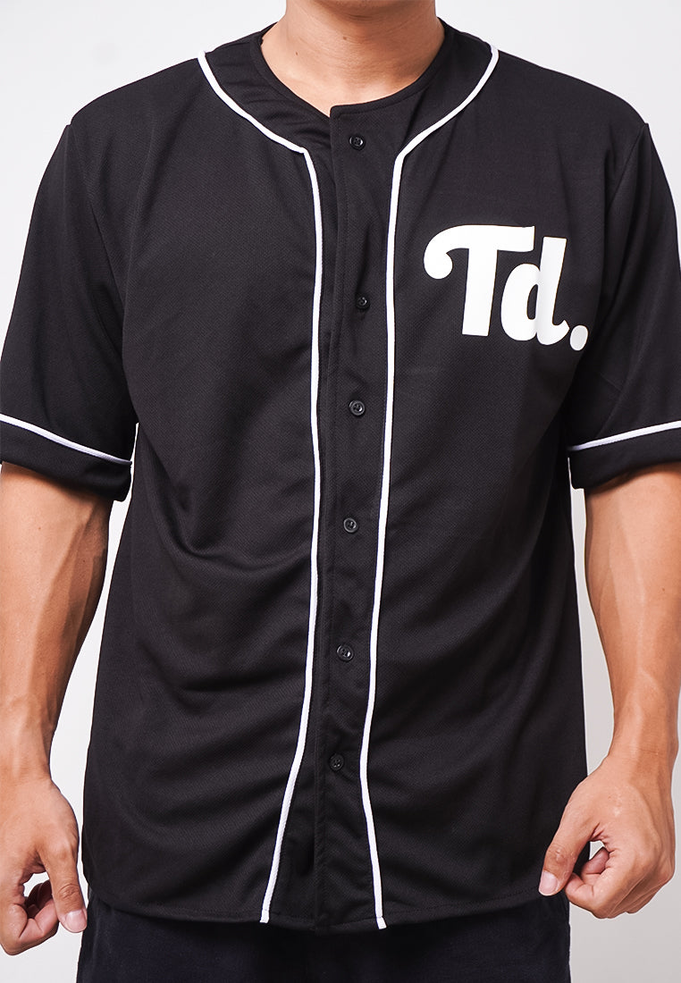 Third Day MTL17 Kaos Baseball Distro Pria Td Dakir Hitam