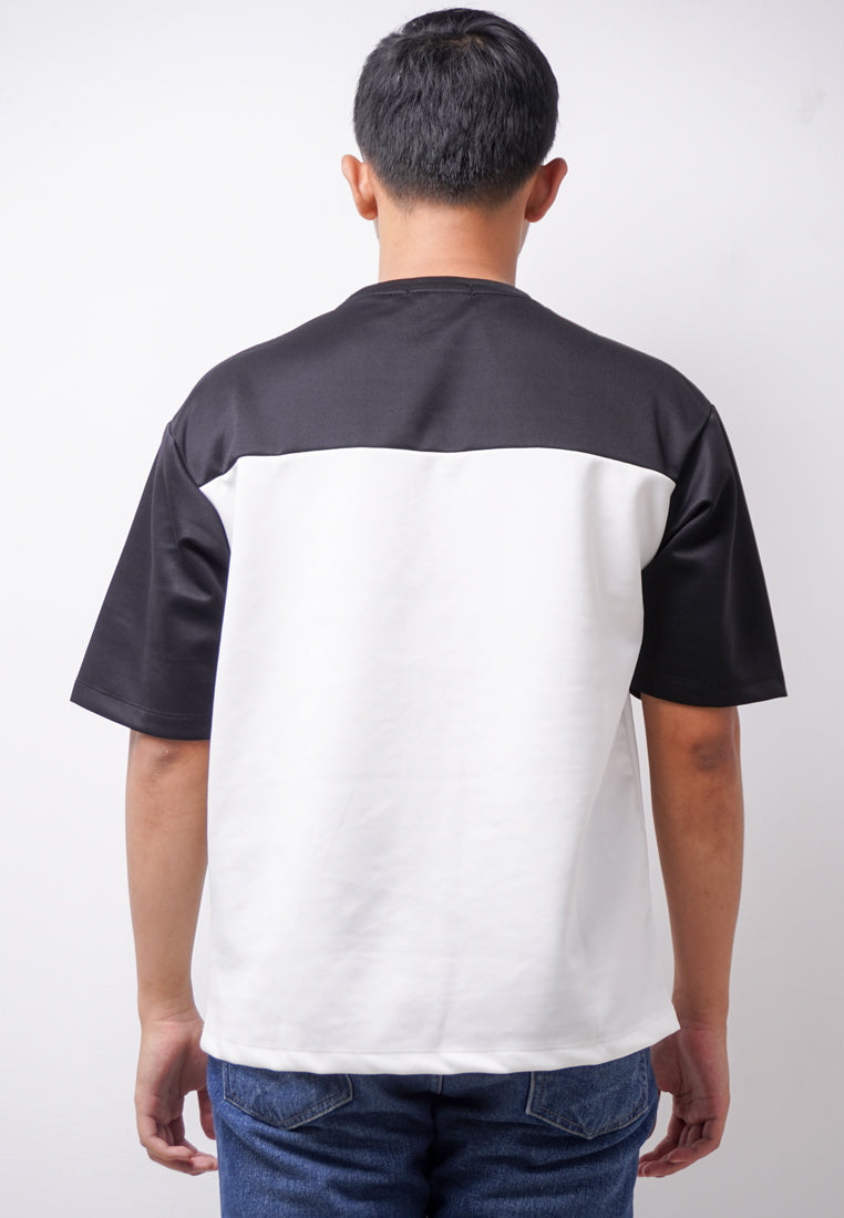 Third Day MTL39 Kaos Oversize Distro Pria Block Black White