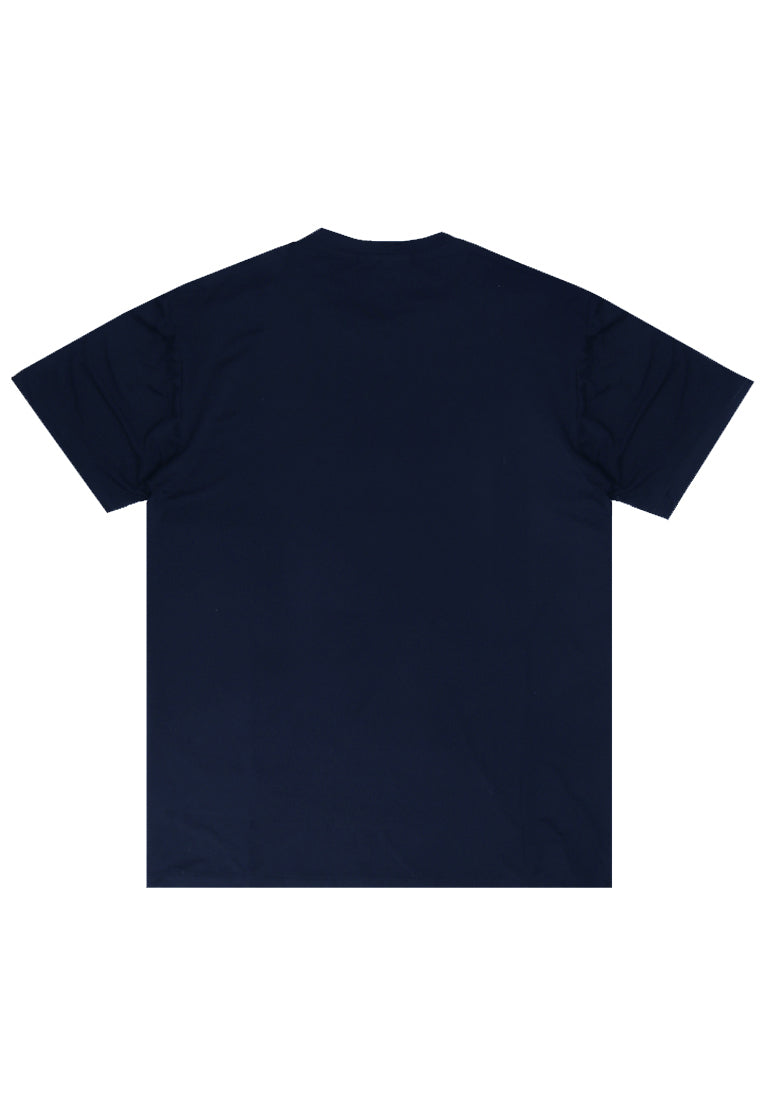 Nade NTB66 Kaos Pria Tangan Pendek Ringan Anti Kusut Logo Chest Navy