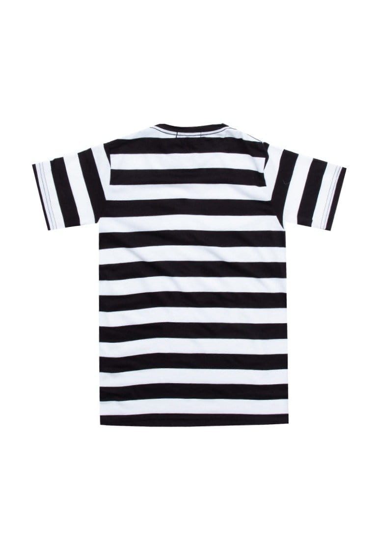 Td Kids BT156 kaos anak logo box dakir stripe hitam putih