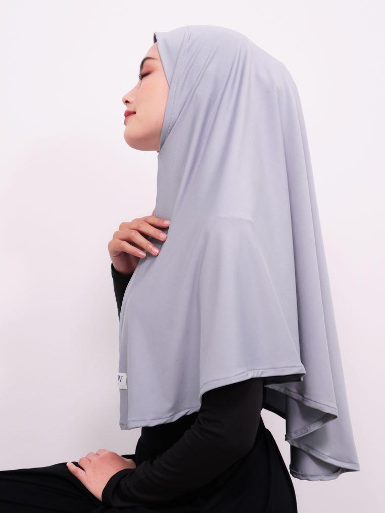 Daw Project DH010 Hijab Instan Berlin Abu