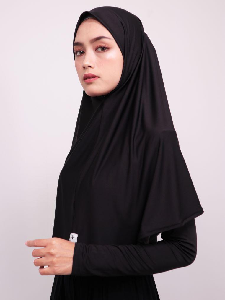 Daw Project DH034 Hijab Instan Berlin Hitam