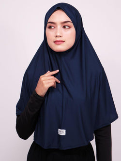 Daw Project DH007 Hijab Instan Berlin Navy