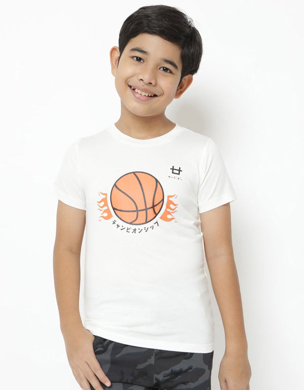 Td Kids BT177 kaos anak basket ball dakir logo putih