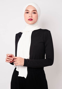 Daw Project DH046 Hijab Pashmina Milan Broken White