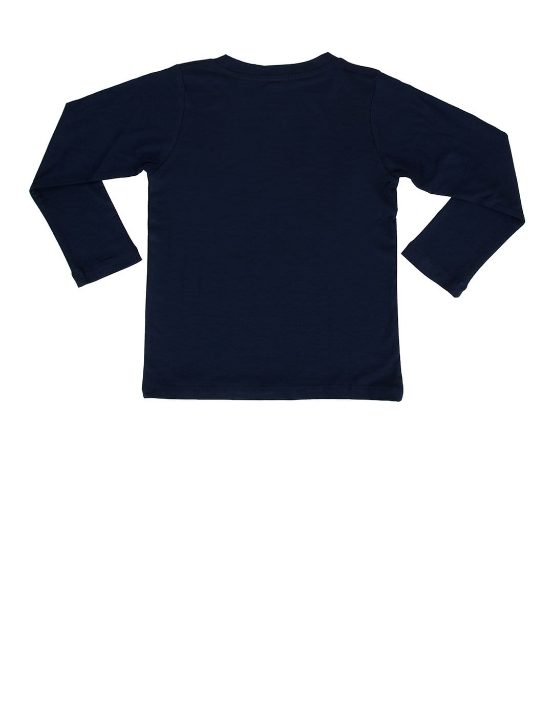 Td Kids DT121 23 katakana navy kaos balita lengan panjang