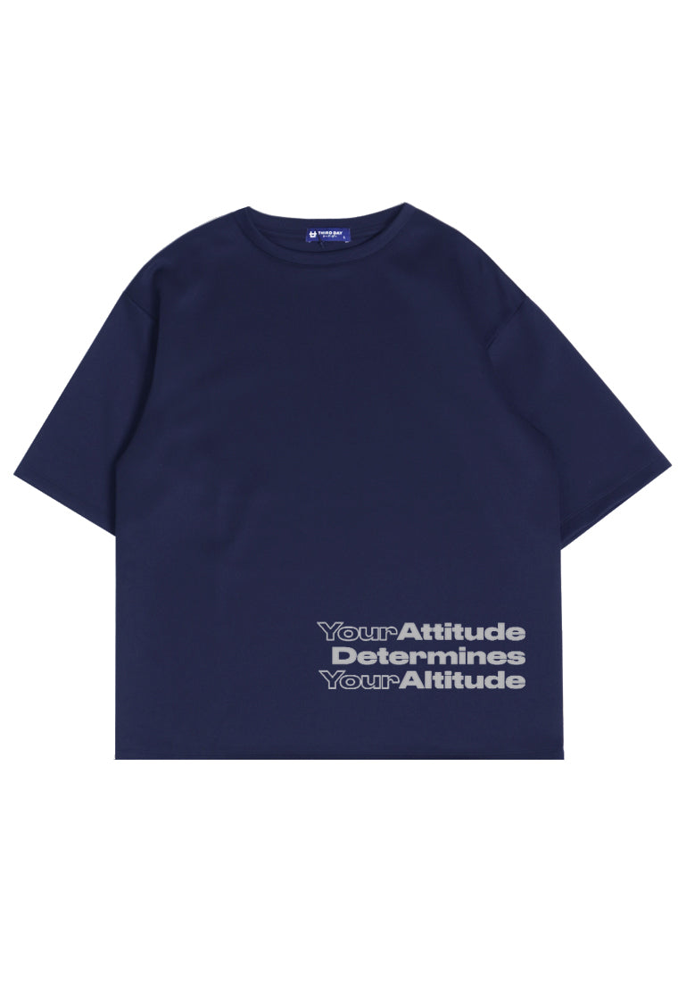 Third Day MTM30 kaos oversize tebal scuba thirdday attitude navy