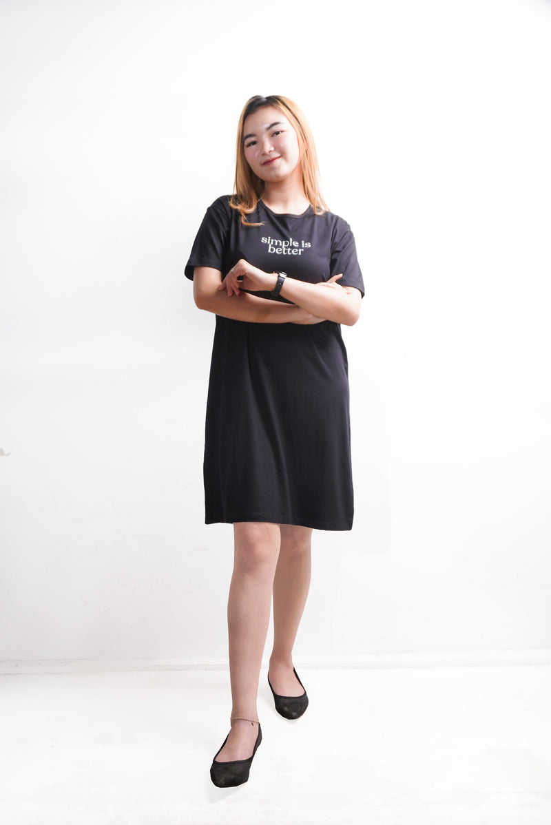 TDLA LTE40 LD long Dress simple is better hitam