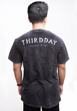 Third Day MTM51 kaos acid wash band third day jepang hitam abu