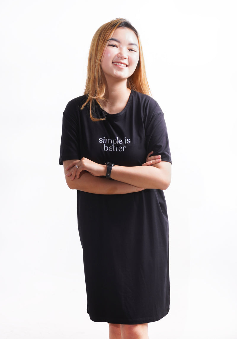 TDLA LTE40 LD long Dress simple is better hitam