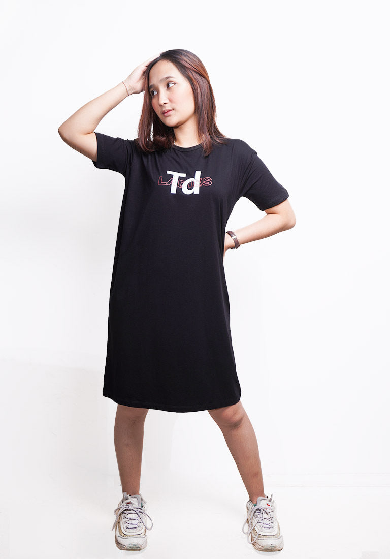 TDLA LTE35 LD long dress ld TD ladies red over white hitam