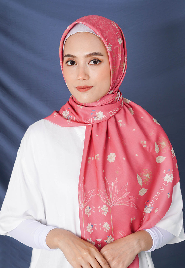 WK035 kerudung segi empat voal DAW Project Maia Series baby pink