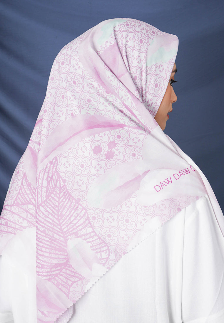 WK041 kerudung segi empat voal DAW Project Lilith Series baby pink